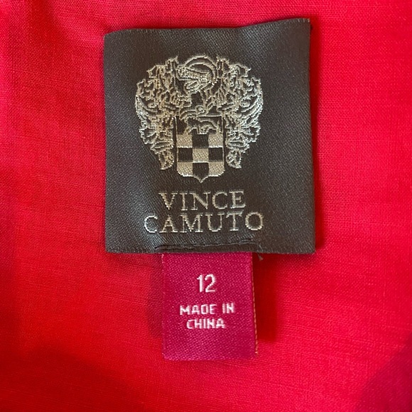 VINCE CAMUTO women's 12 floral pink sleeveless fit & flare party summer dress - Picture 10 of 10